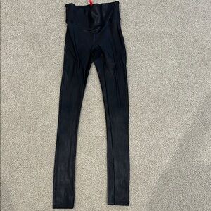 Spanx Black Faux Leather Leggings